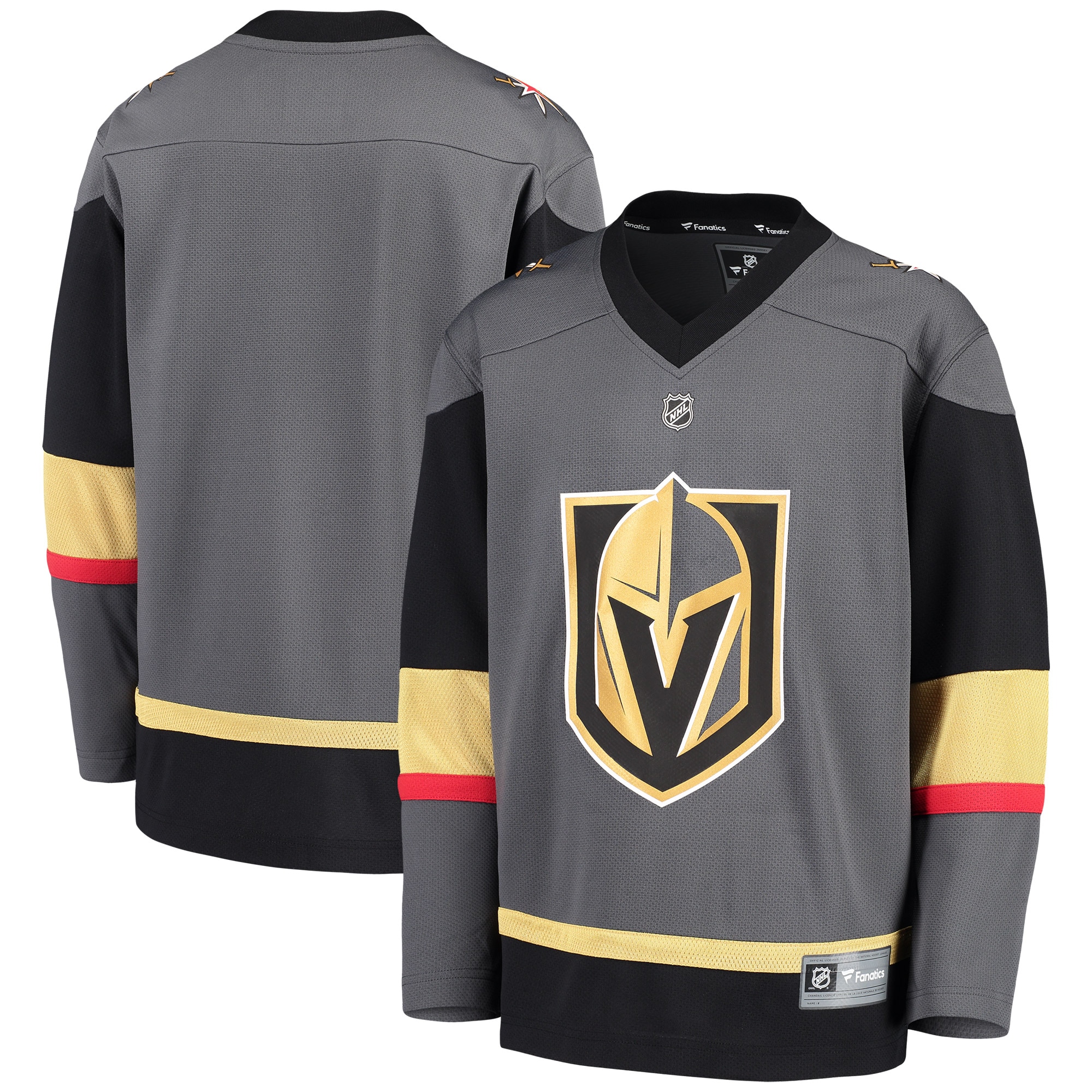 Vegas Golden Knights Black Alternate Blank NHL Jersey Youth