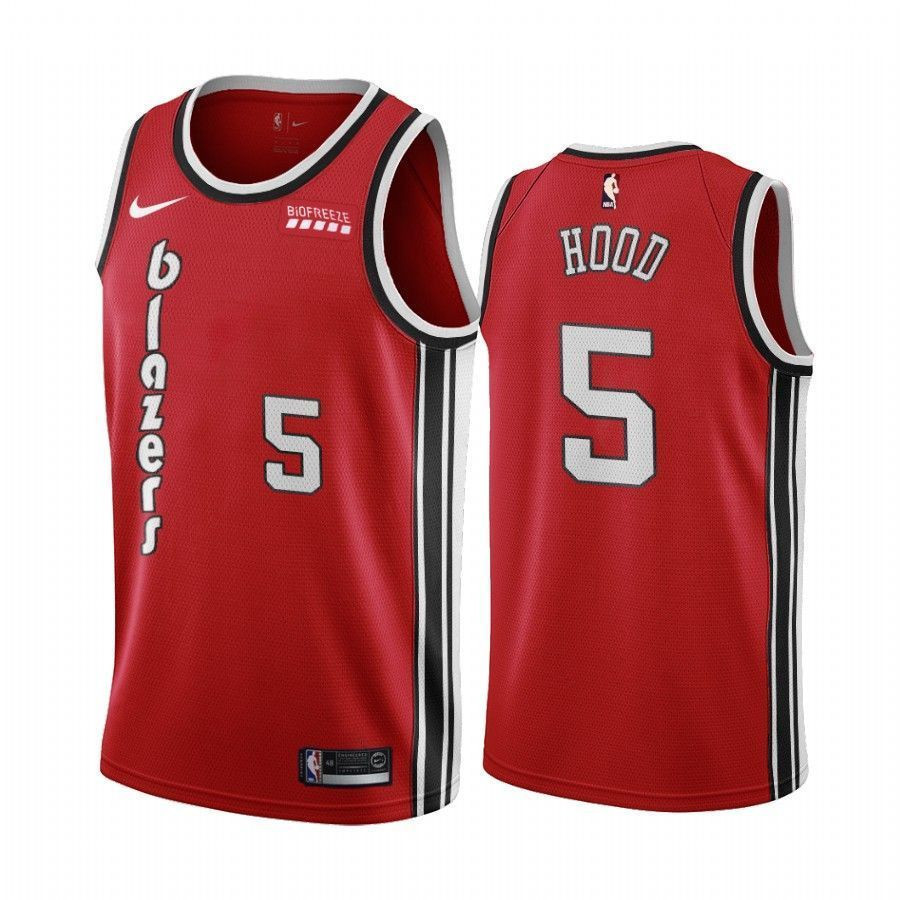 Portland Trail Blazers Rodney Hood Red Classic Edition NBA Jersey Men's