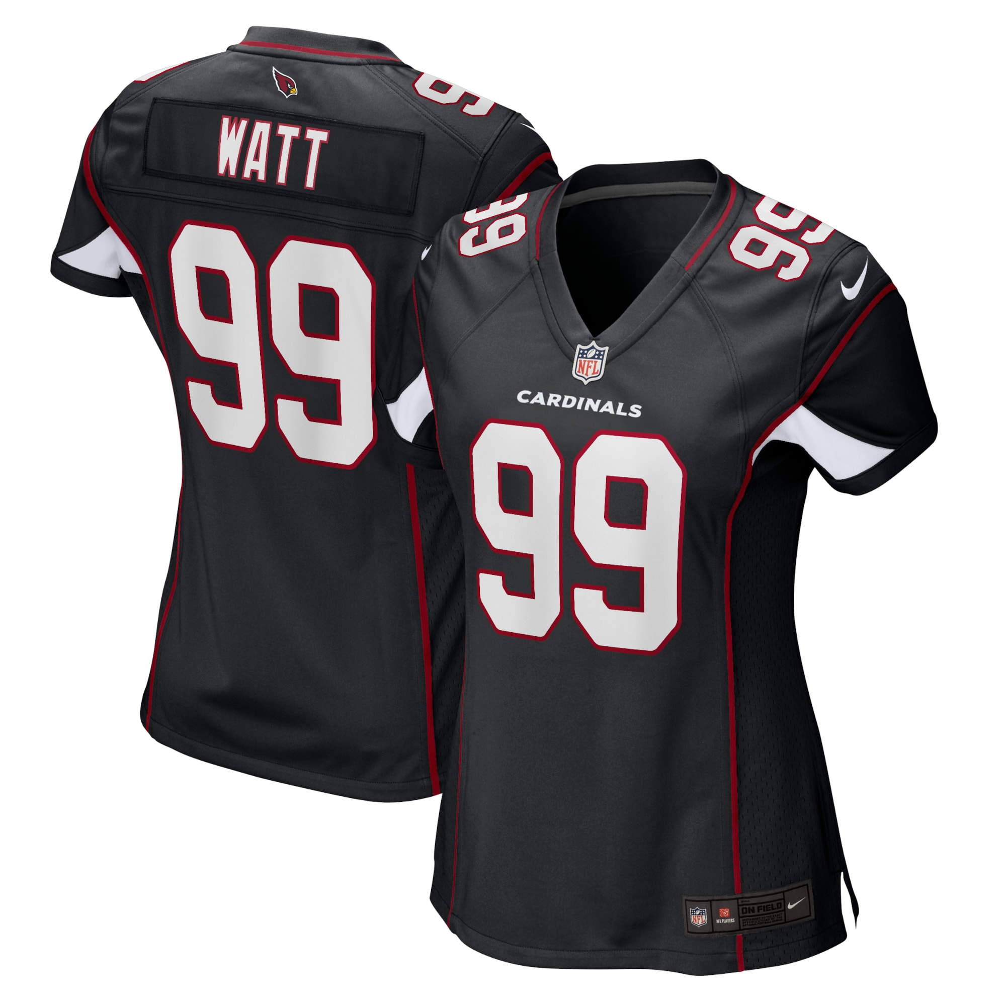 Arizona Cardinals J.J. Watt Black Alternate Game NFL Jersey Women's
