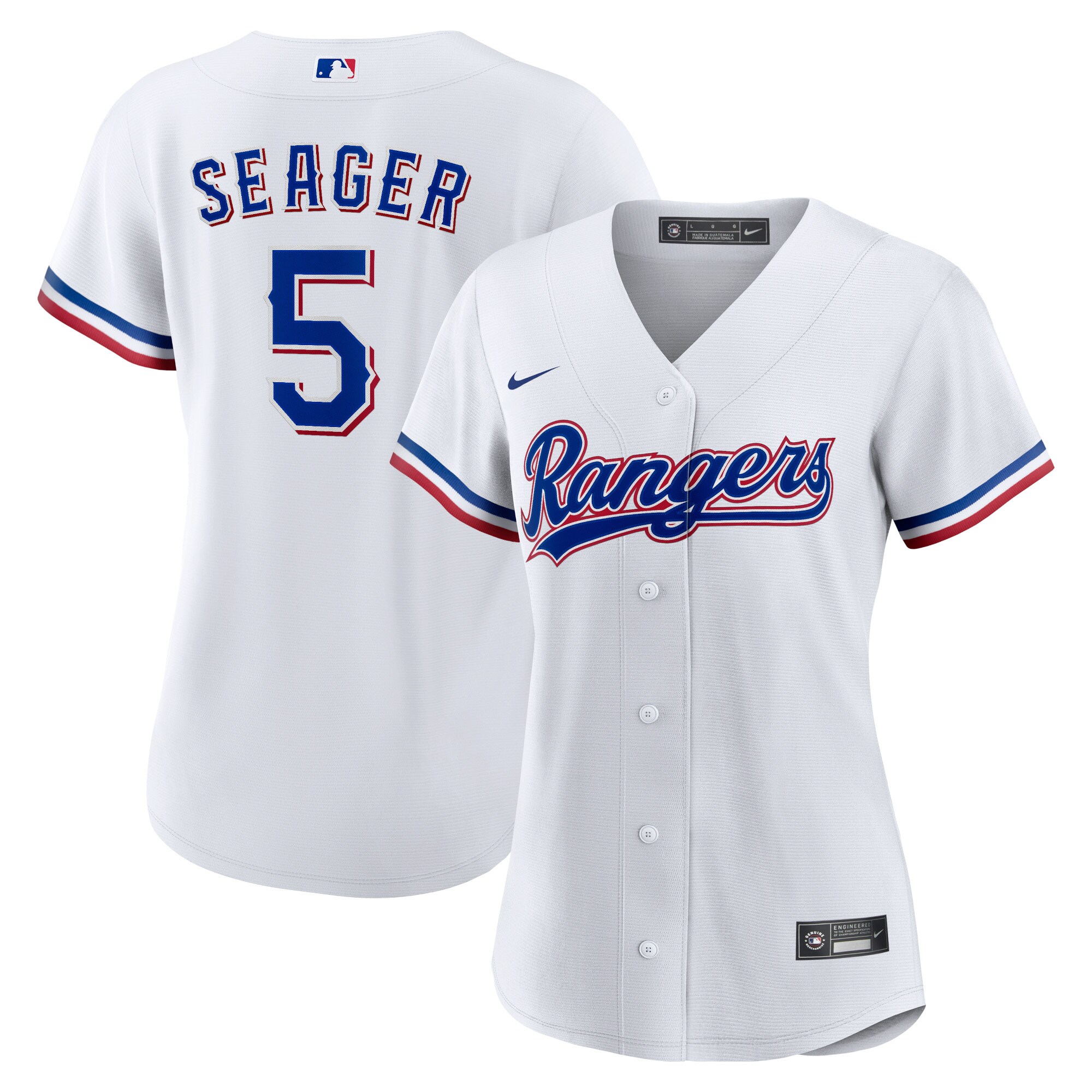 Texas Rangers Corey Seager White Home Player MLB Jersey Women's