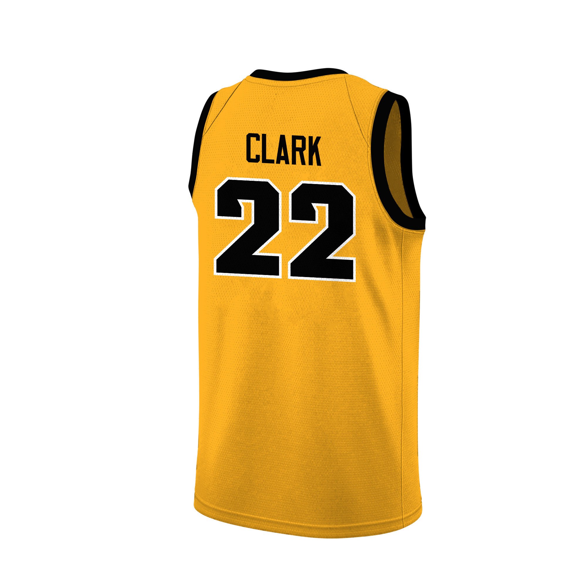 Caitlin Clark 22 Iowa Hawkeyes 2024 Yellow Unisex NCAA Jersey Unisex