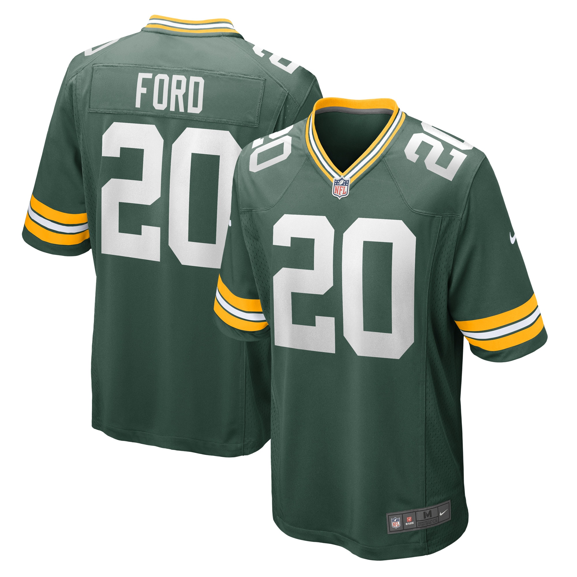 Green Bay Packers Rudy Ford Green Game Player NFL Jersey Men's