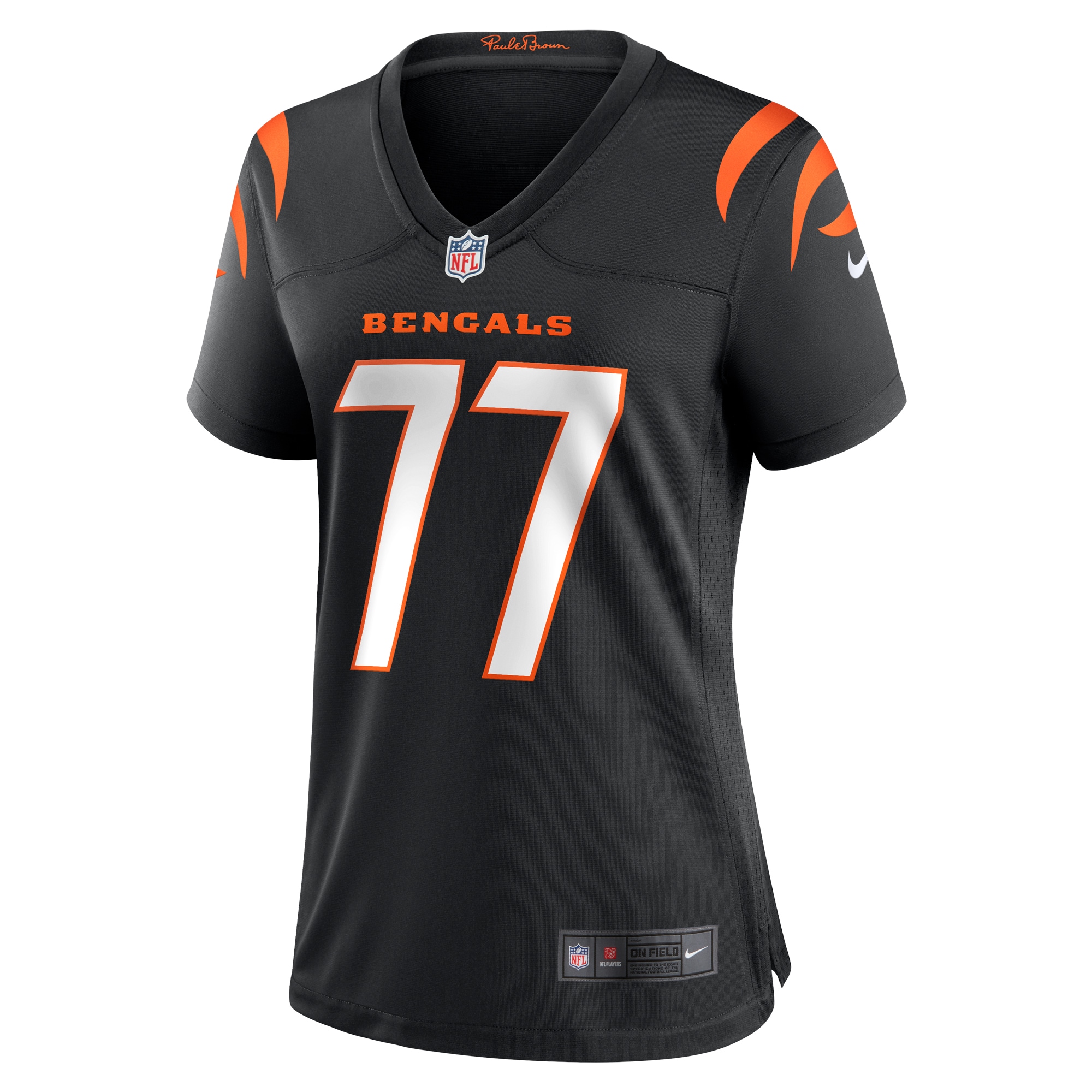 Cincinnati Bengals Trent Brown Black Game NFL Jersey Women's