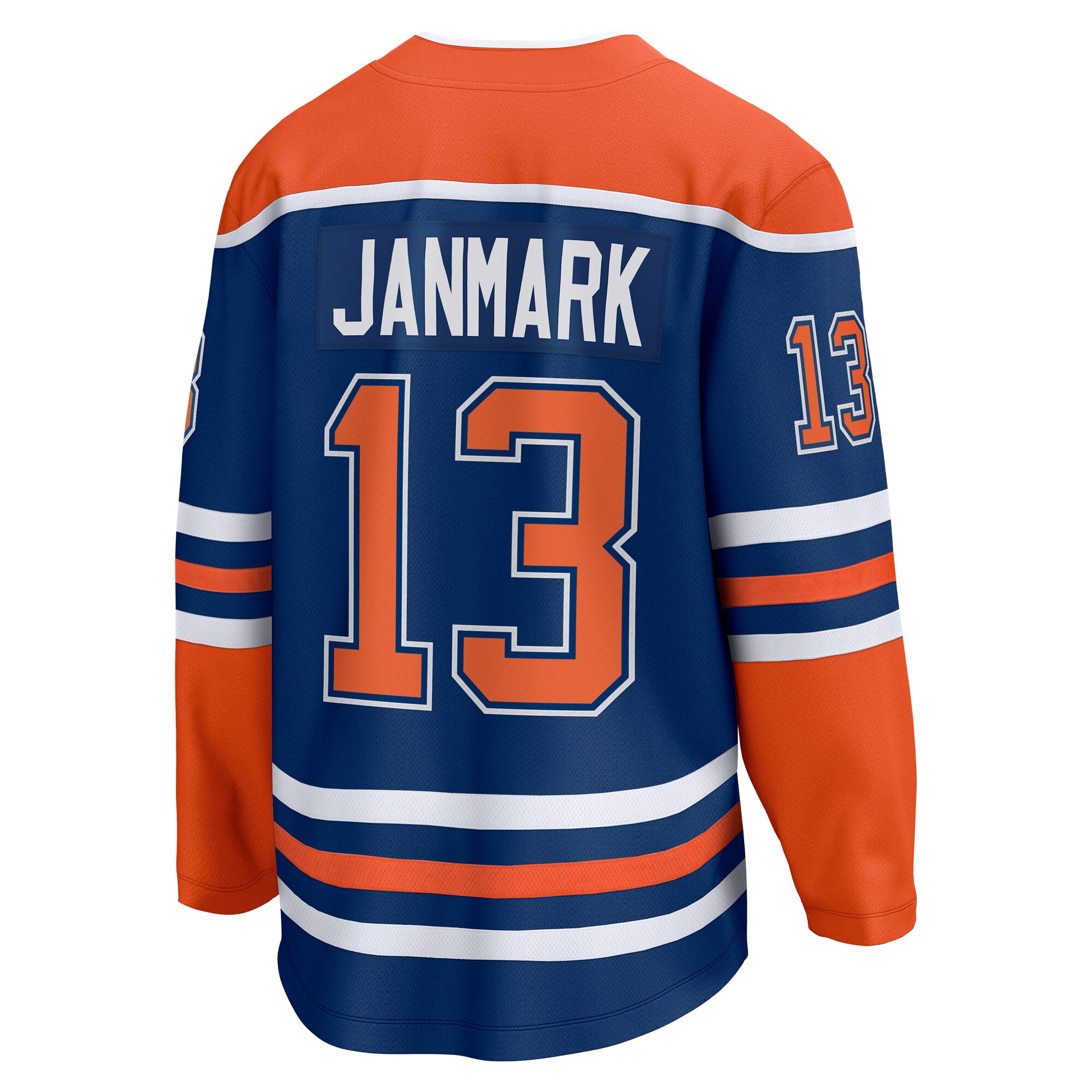 Edmonton Oilers Mattias Janmark Royal Home Breakaway NHL Jersey Men's
