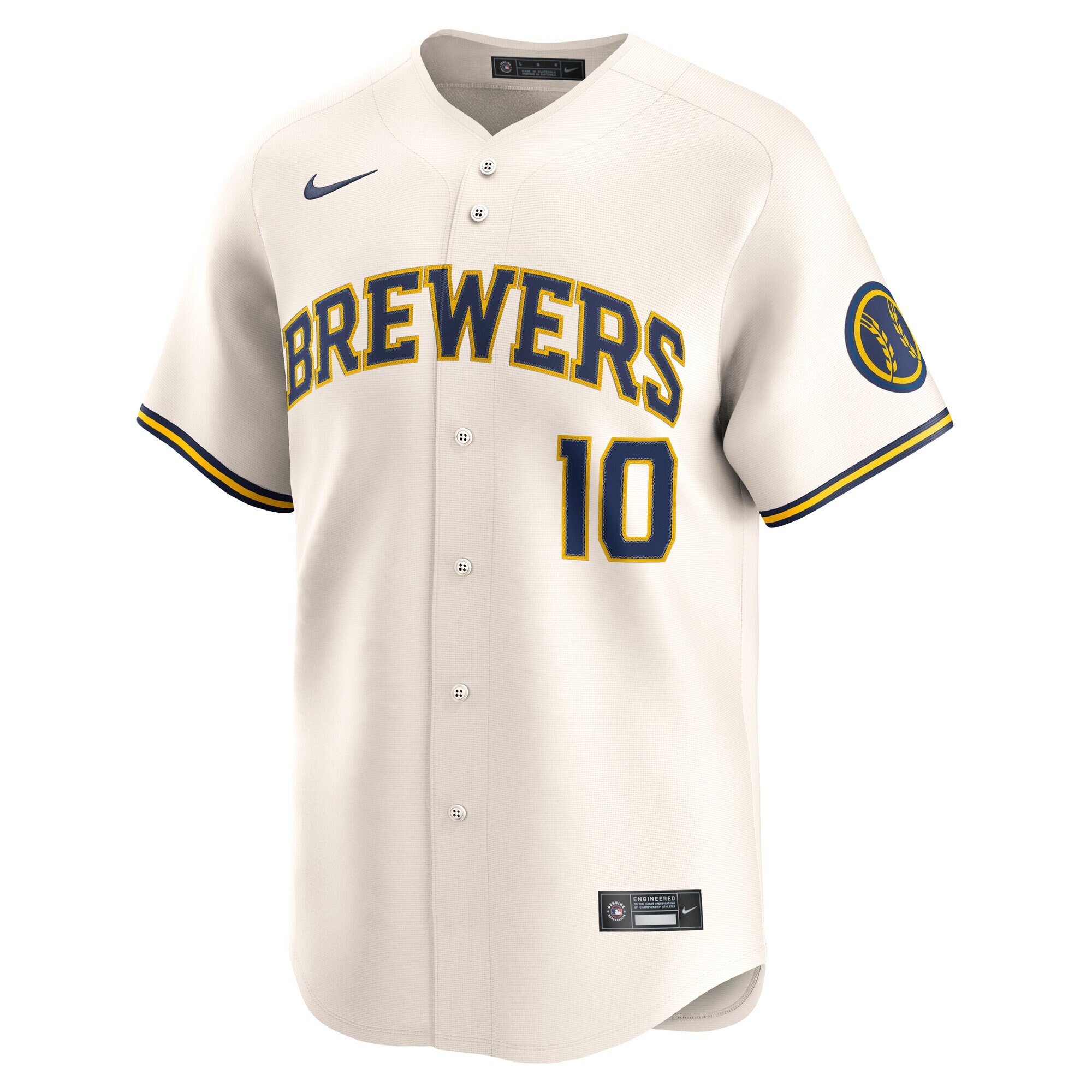 Milwaukee Brewers Sal Frelick Cream Home Limited Player MLB Jersey Men's