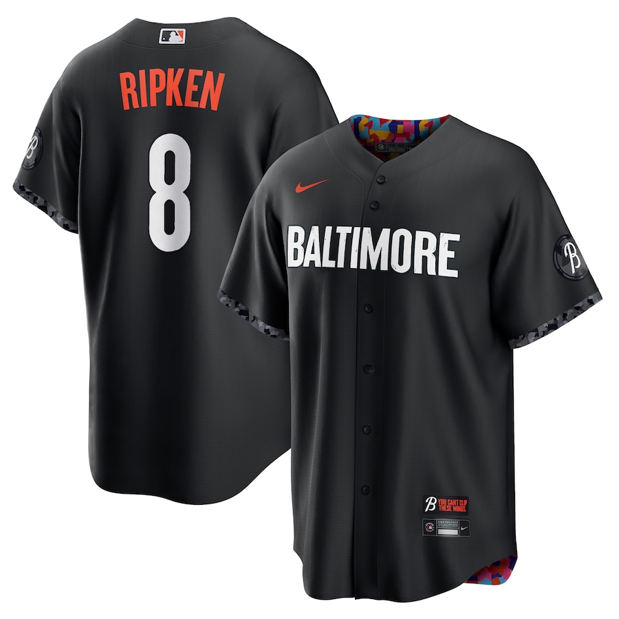 Cal Ripken Baltimore Orioles City Connect Player Jersey Black