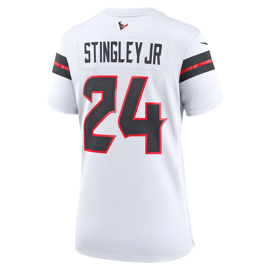 Derek Stingley Jr. 24 Houston Texans Game White NFL Jersey Women's