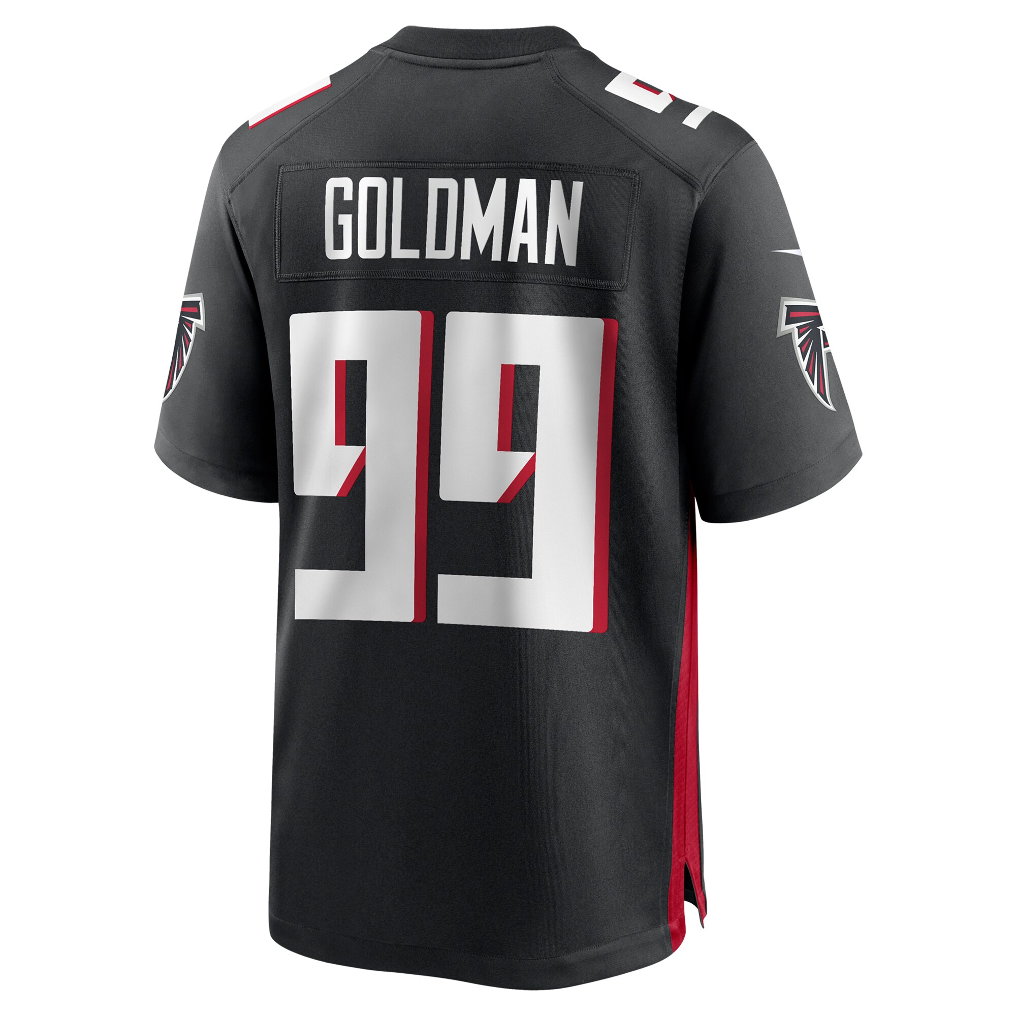 Atlanta Falcons Eddie Goldman Black Team Game NFL Jersey Men's