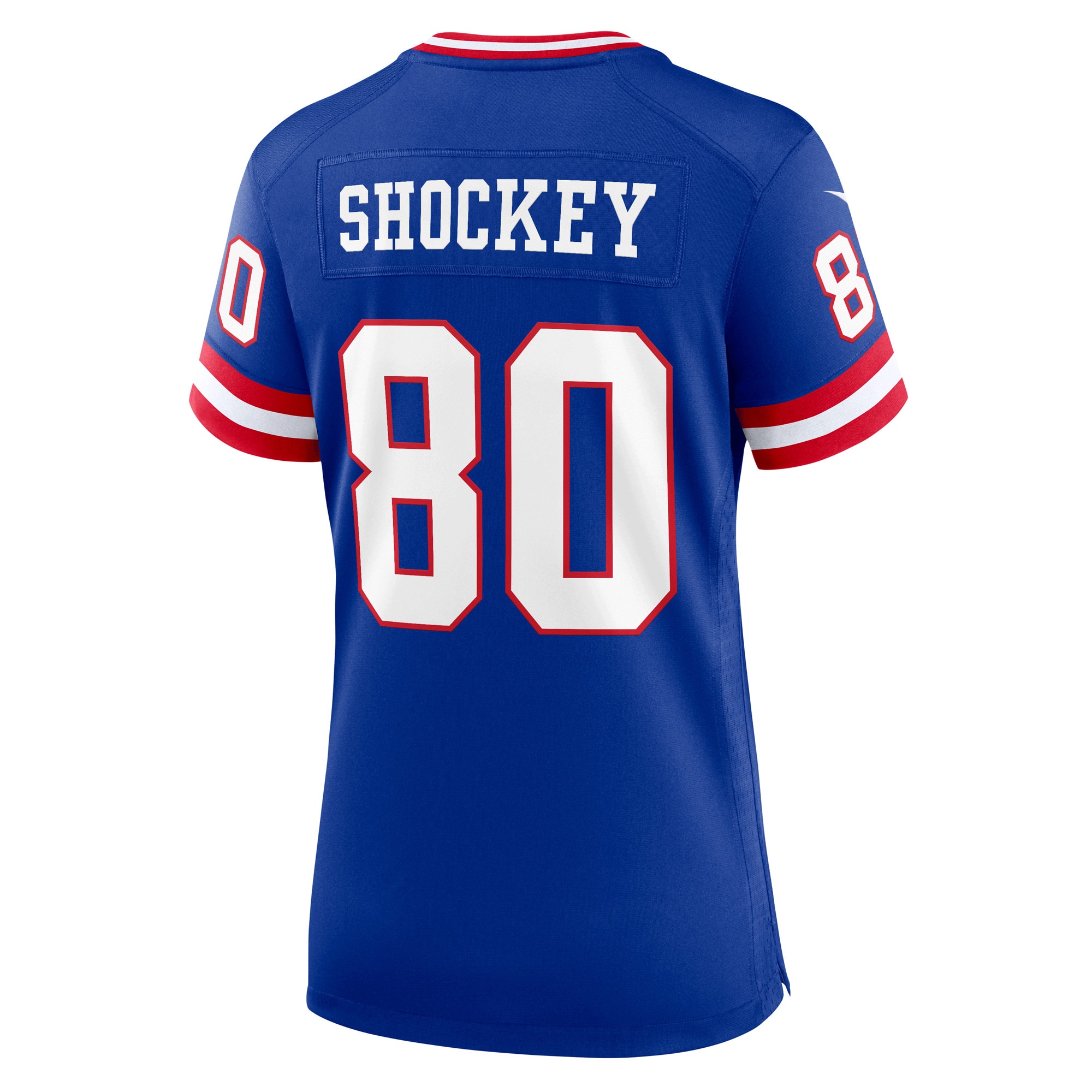 New York Giants Jeremy Shockey Royal Classic Retired Player Game NFL Jersey Women's