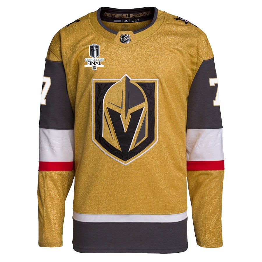 Alex Pietrangelo 7 Vegas Golden Knights Stanley Cup 2023 Final Patch Home Breakaway Gold NHL Jersey Men's