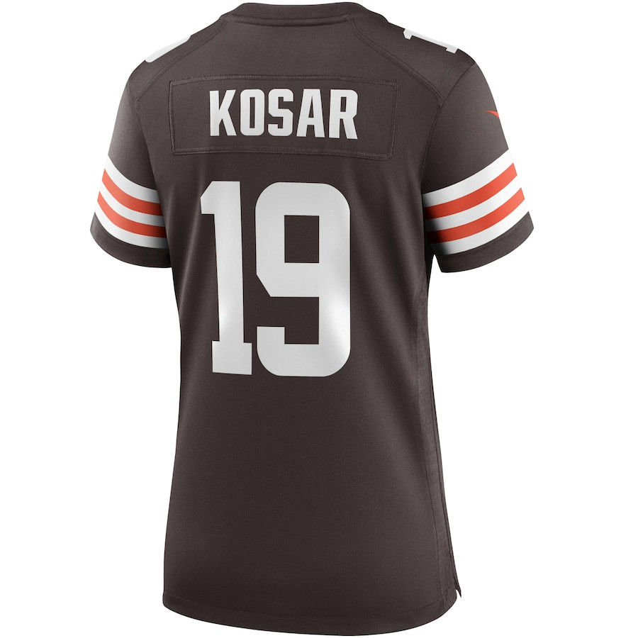 Bernie Kosar 19 Cleveland Browns Game Retired Brown NFL Jersey Women's