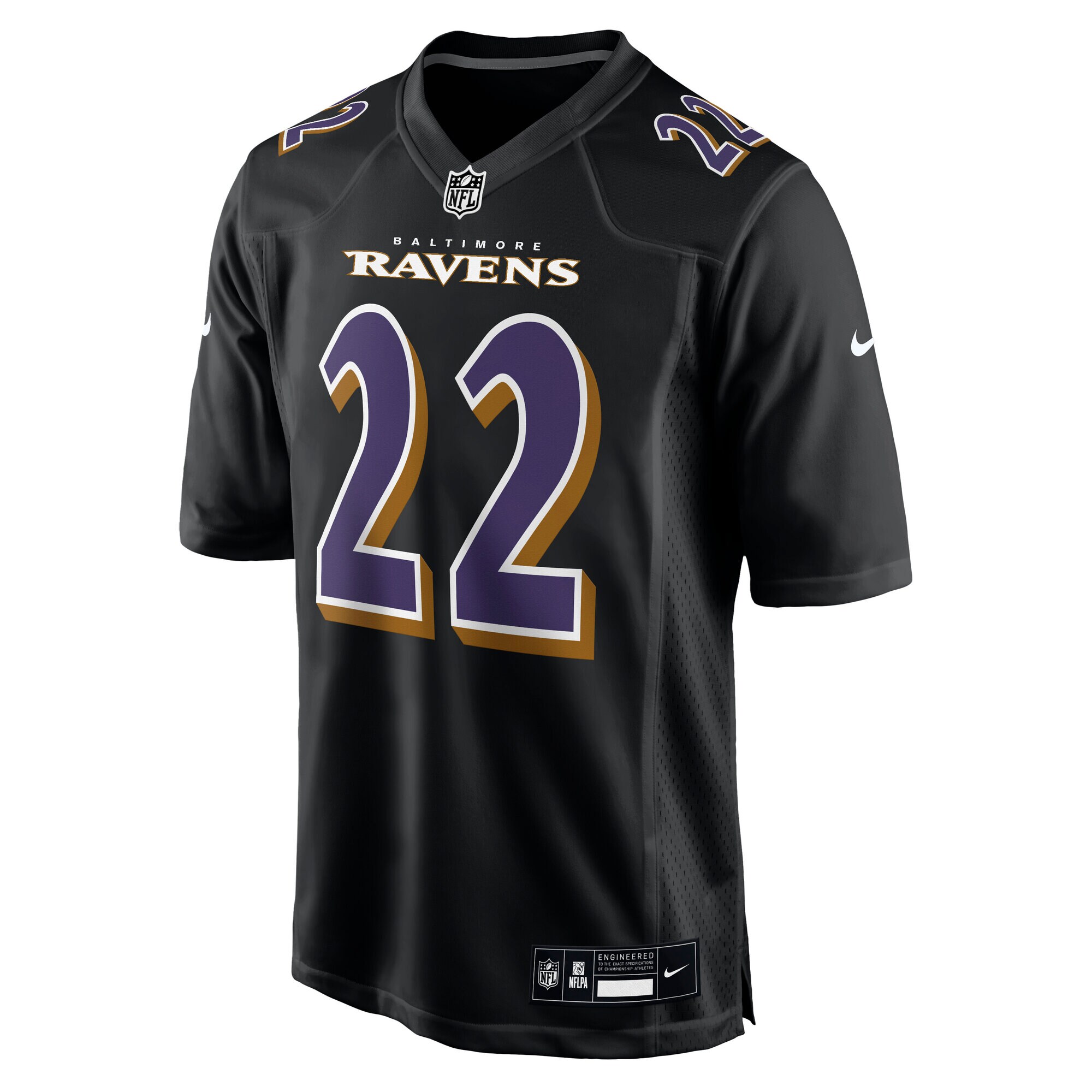 Baltimore Ravens Derrick Henry Carbon Black Fashion NFL Jersey Men's