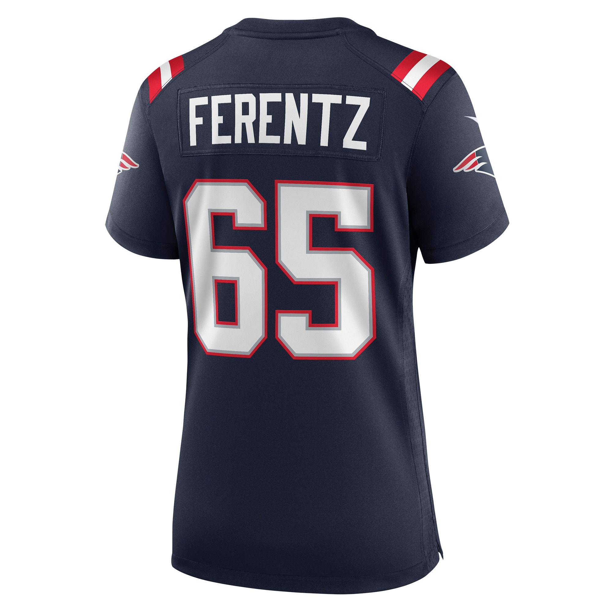 New England Patriots James Ferentz Navy Game NFL Jersey Women's
