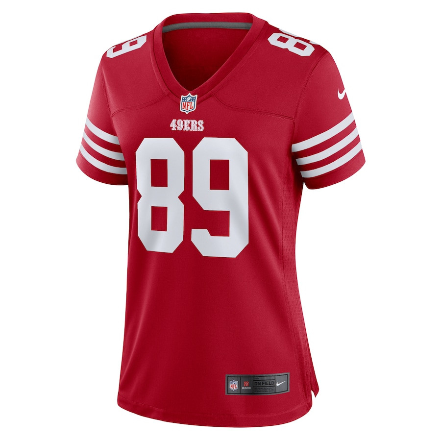 Charlie Woerner 89 San Francisco 49ers Game Scarlet NFL Jersey Women's