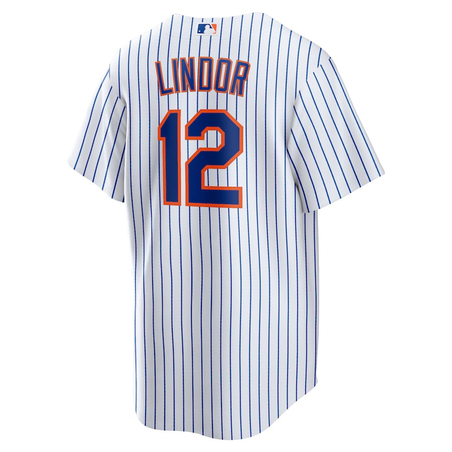 Francisco Lindor 12 New York Mets Home White MLB Jersey Men's