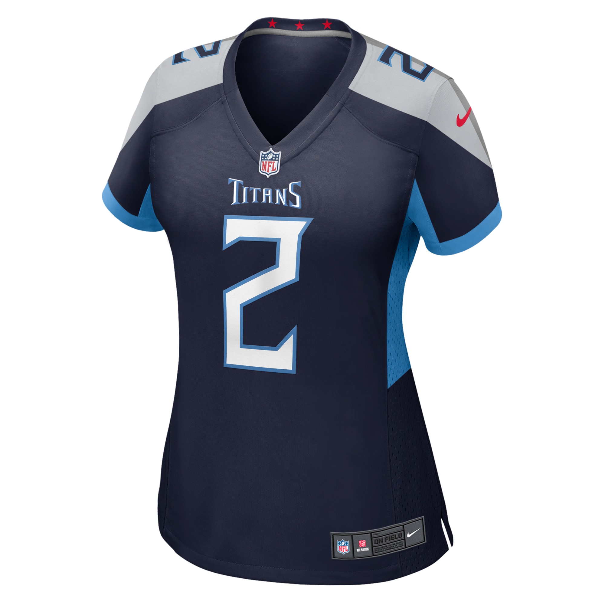 Tennessee Titans Tyjae Spears Navy Game NFL Jersey Women's