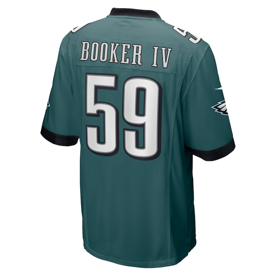 Thomas Booker IV 59 Philadelphia Eagles Game Midnight Green NFL Jersey Men's