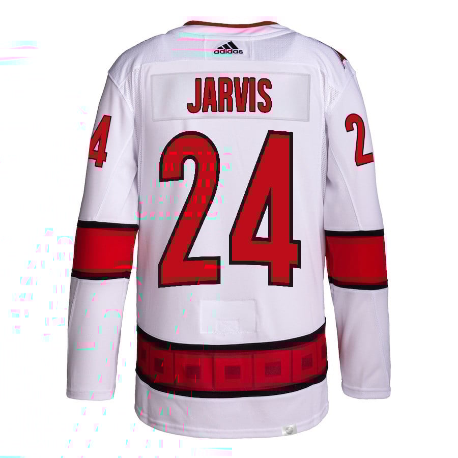 Seth Jarvis 24 Carolina Hurricanes Away Primegreen White NHL Jersey Men's