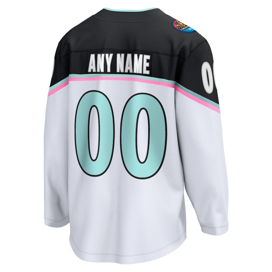 2023 All Star Game Logo Eastern Conference Custom Black NHL Jersey Men's