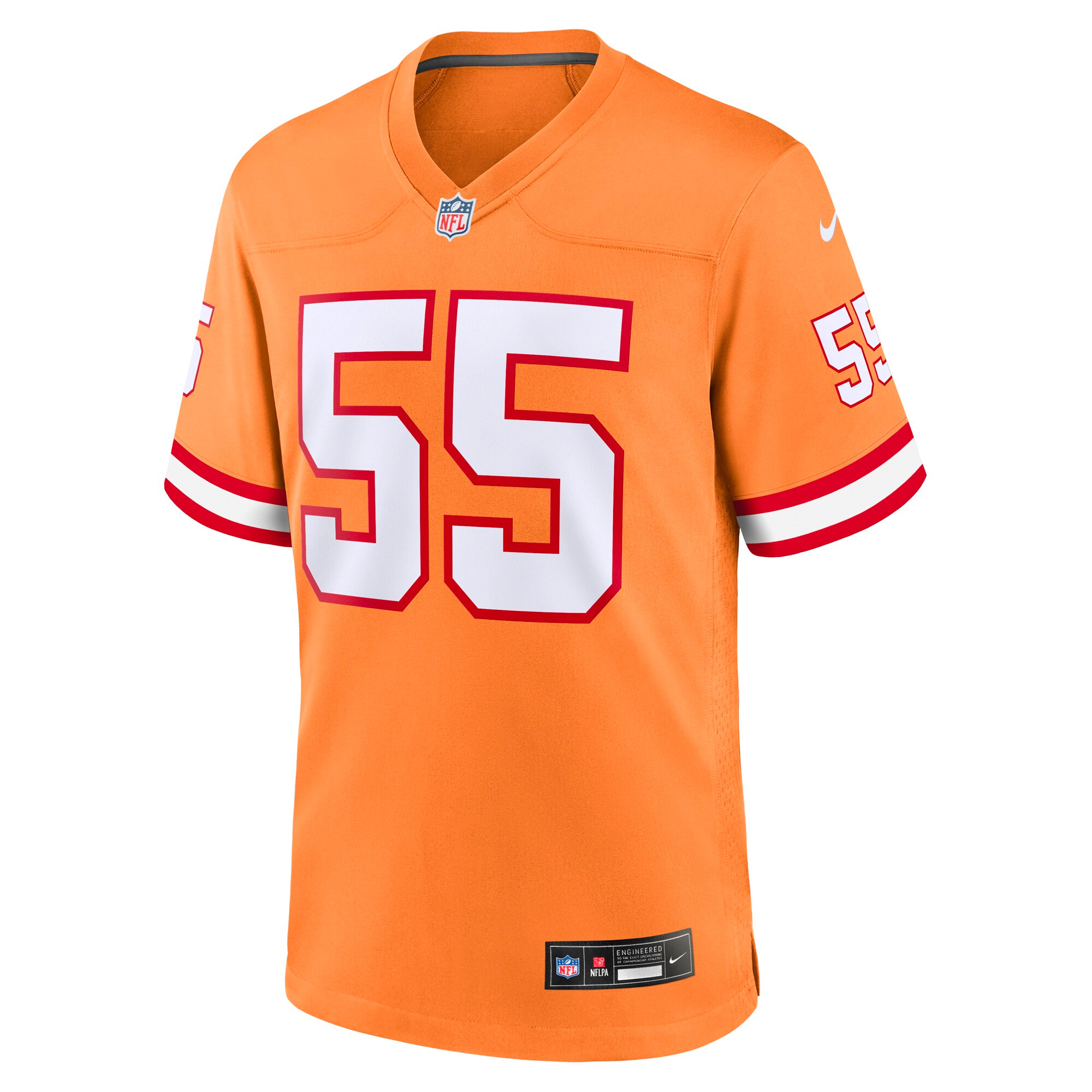 Tampa Bay Buccaneers Derrick Brooks Orange Retired Player Game NFL Jersey Youth
