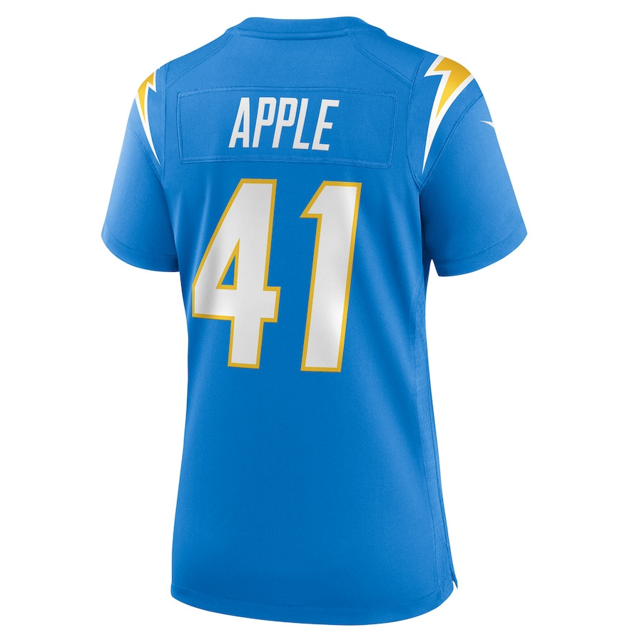 Eli Apple 41 Los Angeles Chargers Game Powder Blue NFL Jersey Women's