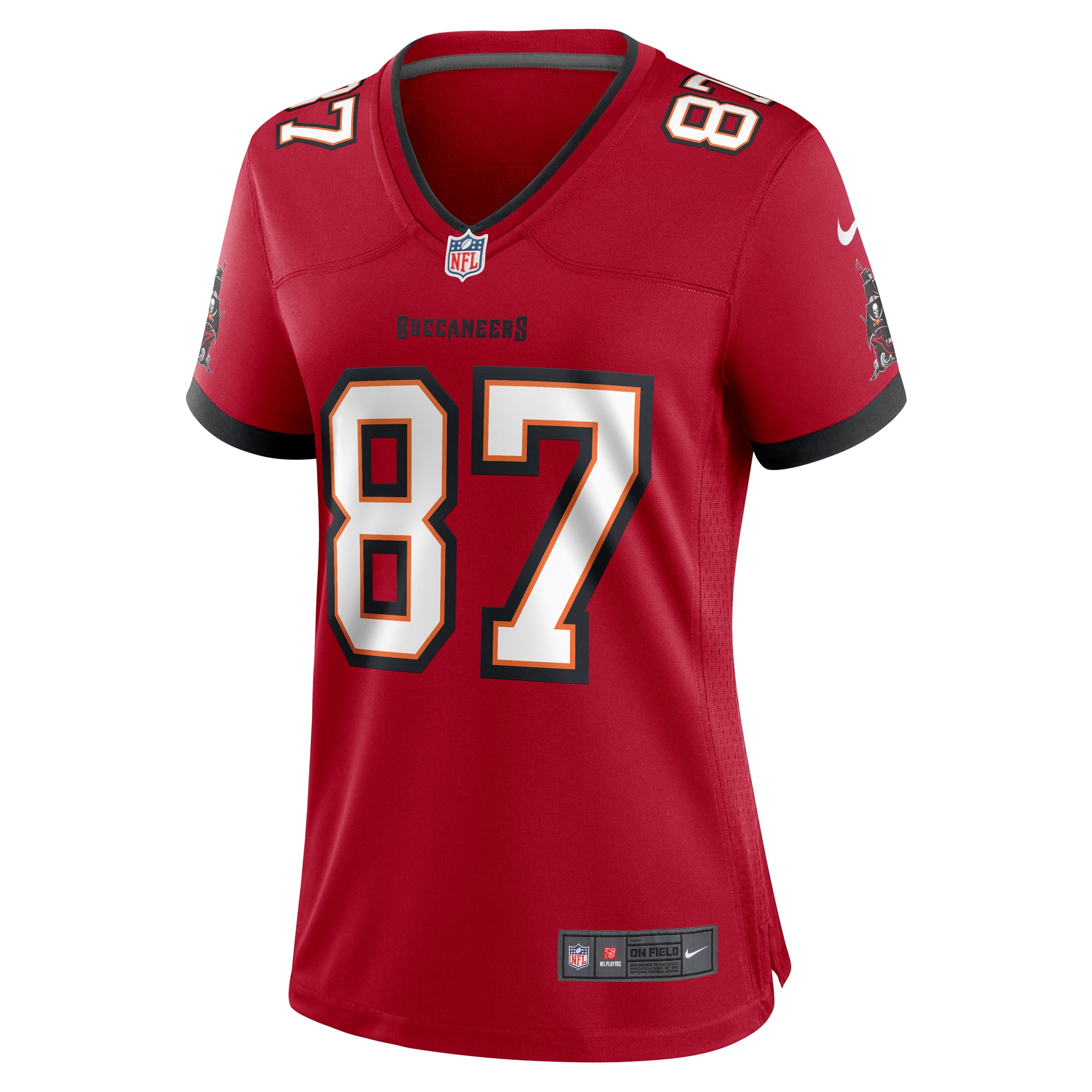 Tampa Bay Buccaneers Payne Durham Red Game NFL Jersey Women's
