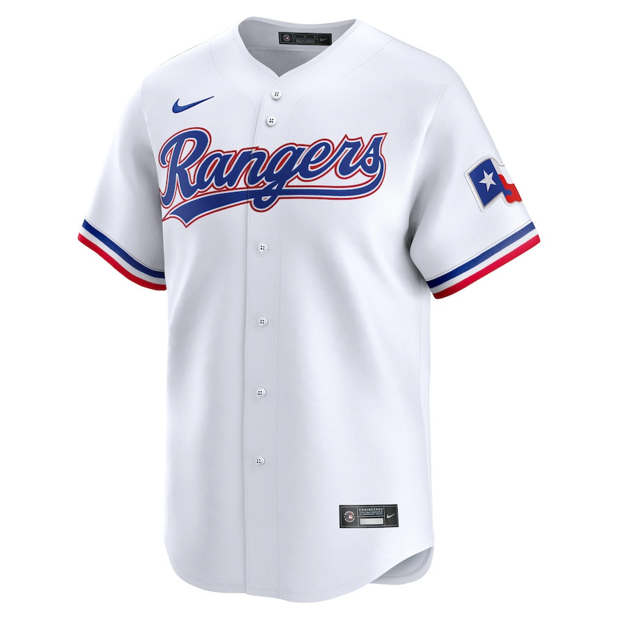 Texas Rangers Home Limited Custom White MLB Jersey Youth