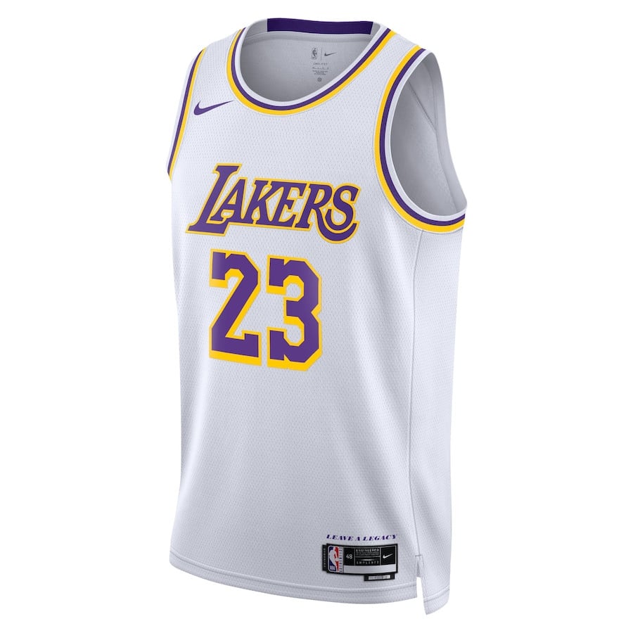 Lebron James 23 Los Angeles Lakers Unisex Swingman Association Editio White NBA Jersey Unisex