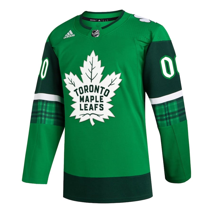 Toronto Maple Leafs St. Patrick's Day Custom Kelly Green NHL Jersey Men's