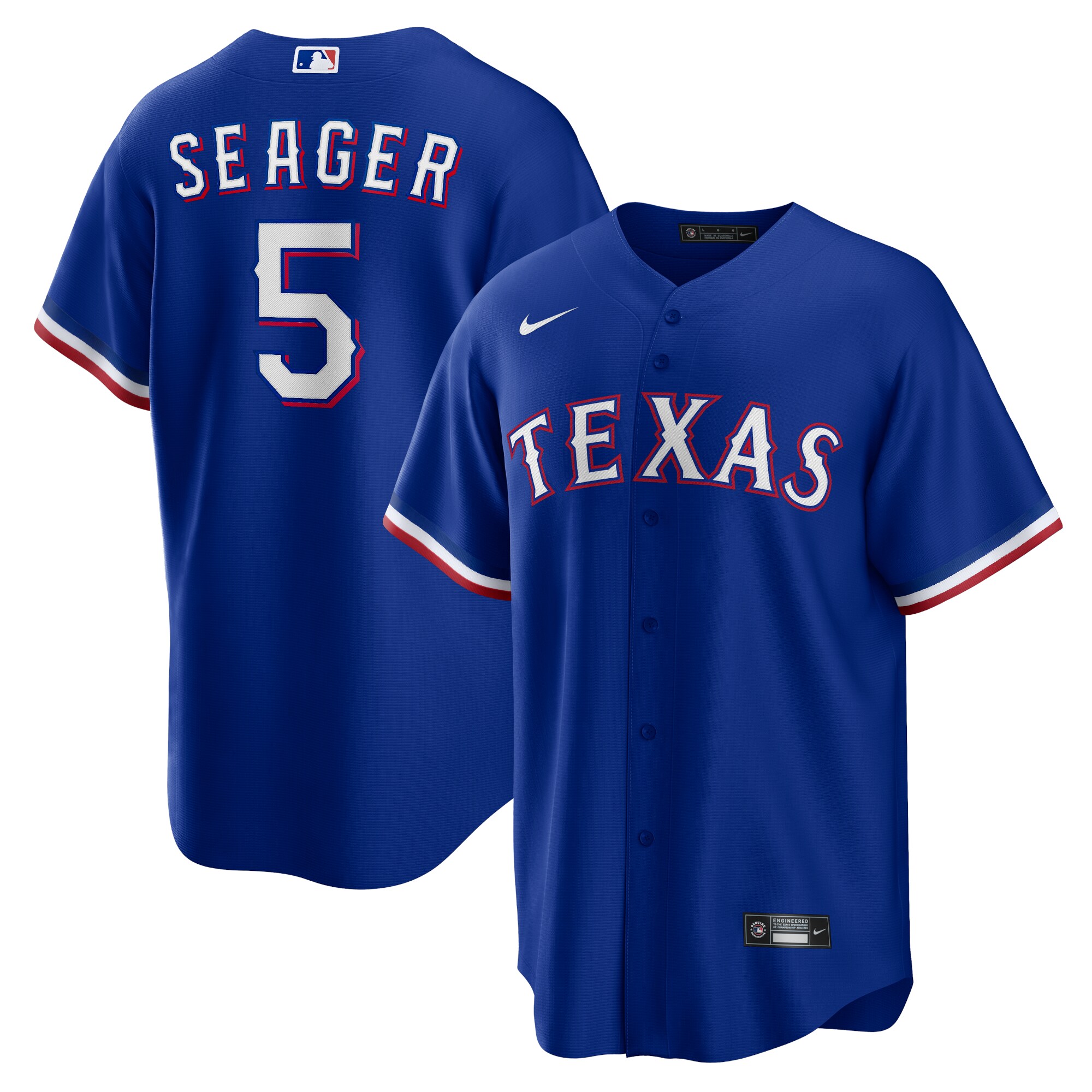 Texas Rangers Corey Seager Royal Alternate Player MLB Jersey Men's
