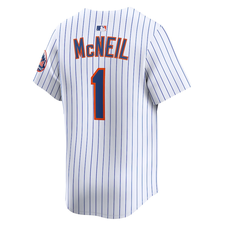 Jeff McNeil 1 New York Mets Alternate Limited Player White MLB Jersey Men's