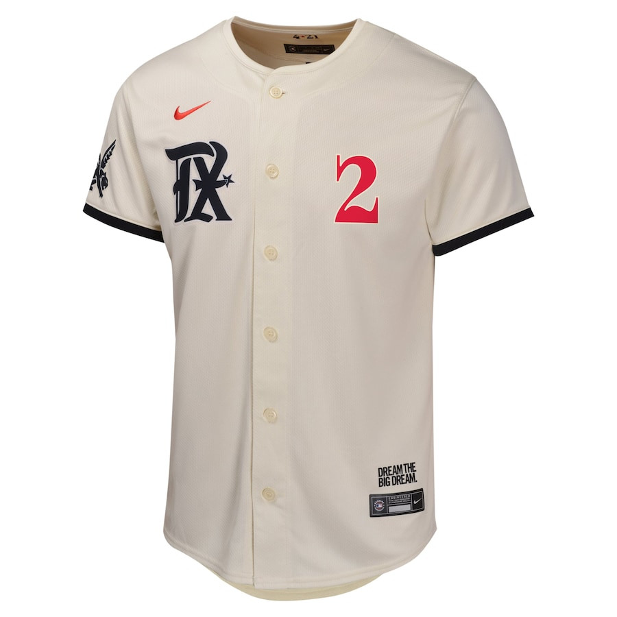 Marcus Semien 2 Texas Rangers City Connect Limited Natural MLB Jersey Youth