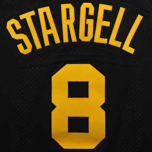 Pittsburgh Pirates Willie Stargell Mitchell Ness Black 1982 Cooperstown Collection Mesh Batting Practice MLB Jersey Men's