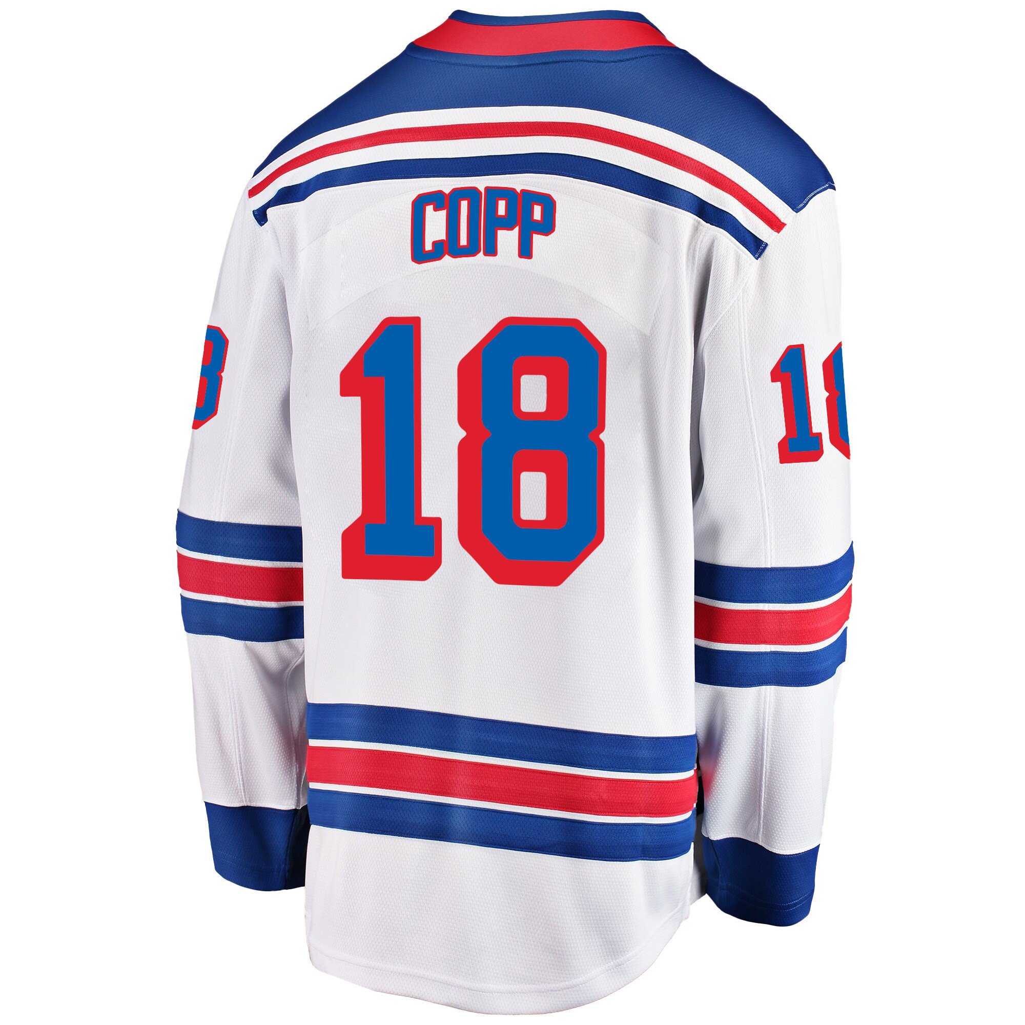 New York Rangers Andrew Copp 18 Away 2022 Stanley Cup Final Breakaway White NHL Jersey Men's