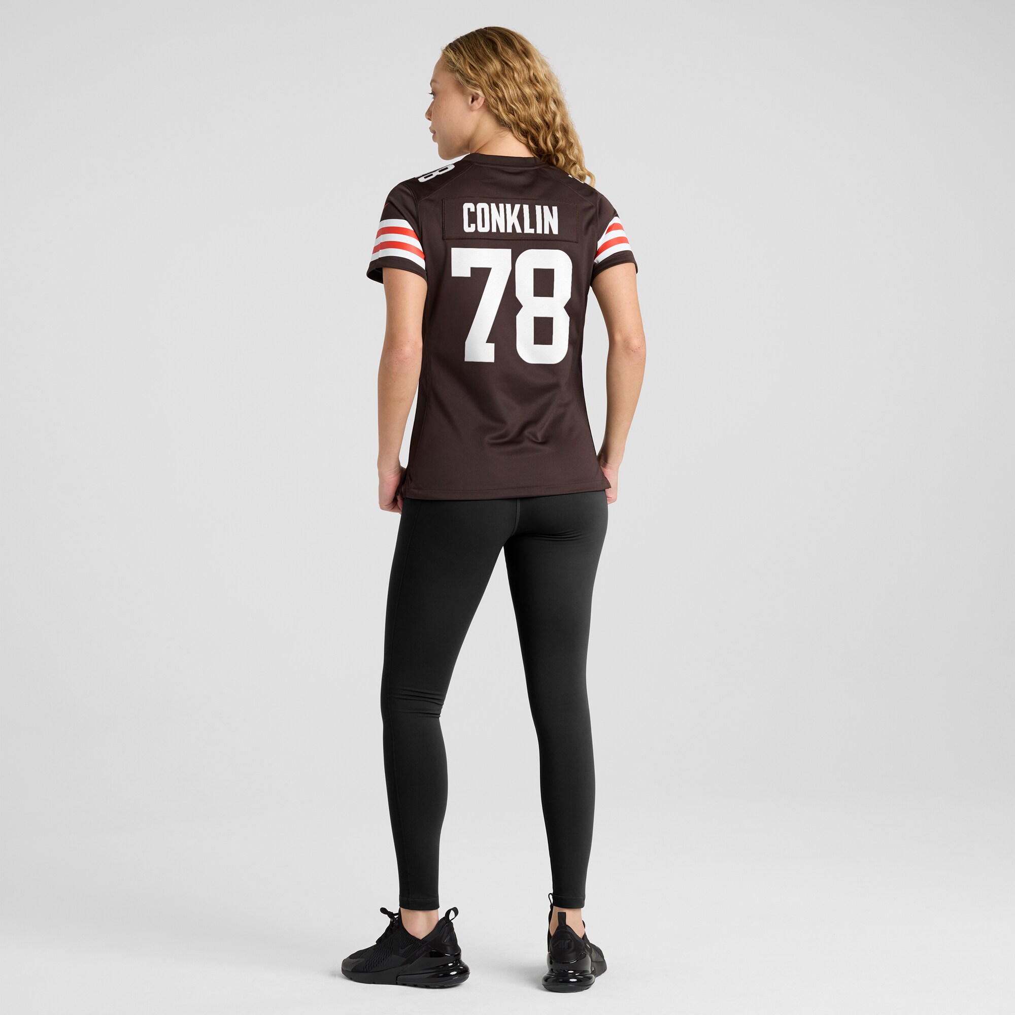 Cleveland Browns Jack Conklin Brown Game NFL Jersey Women's