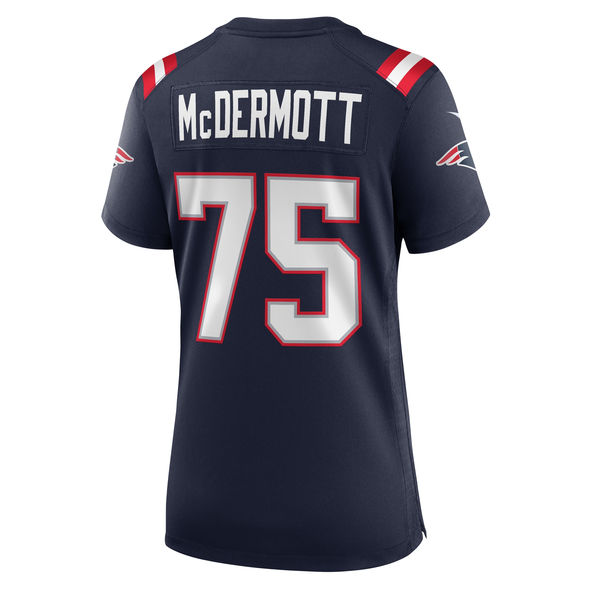 New England Patriots Conor McDermott Navy Home Game Player NFL Jersey Women's
