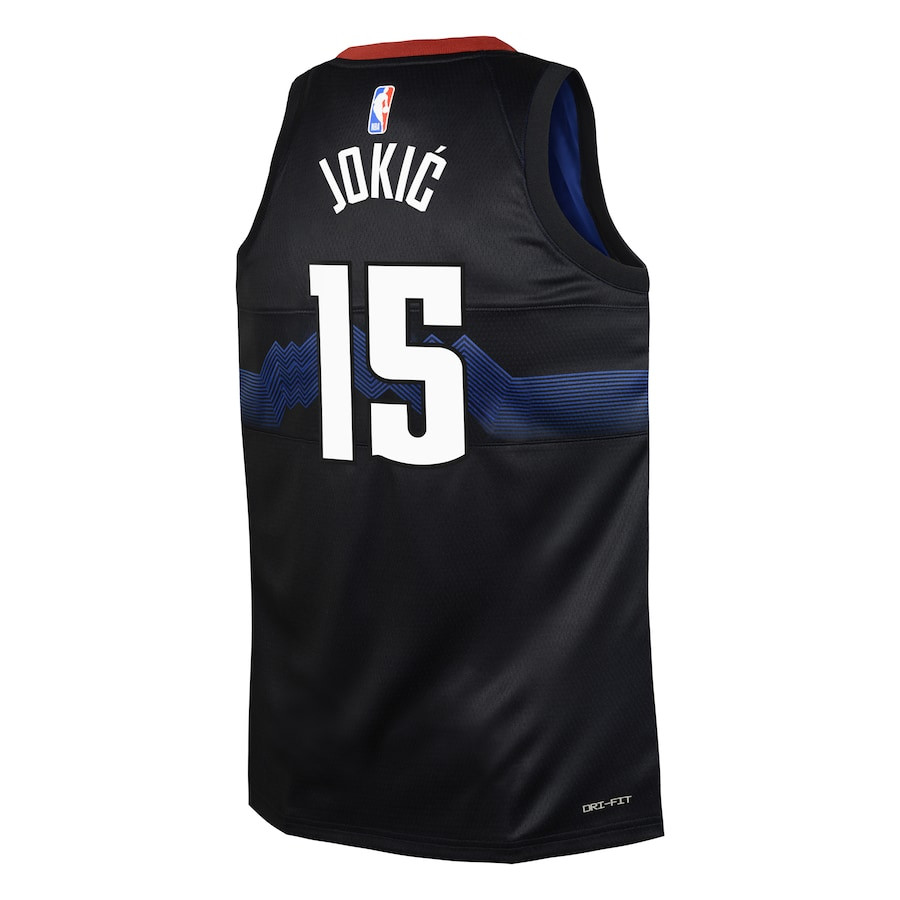 Nikola Joki? 15 Denver Nuggets 2023/24 City Edition Swingma Black NBA Jersey Youth