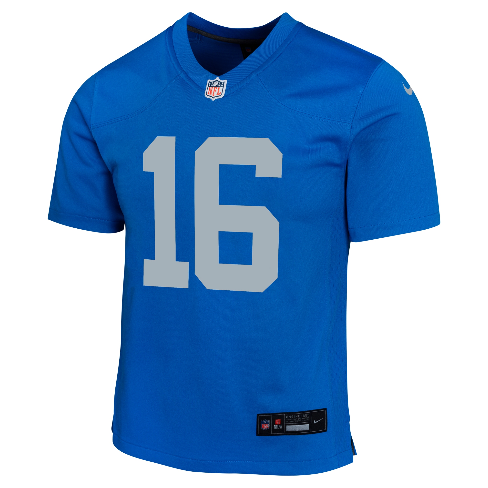 Detroit Lions Jared Goff Blue Alternate Game NFL Jersey Youth