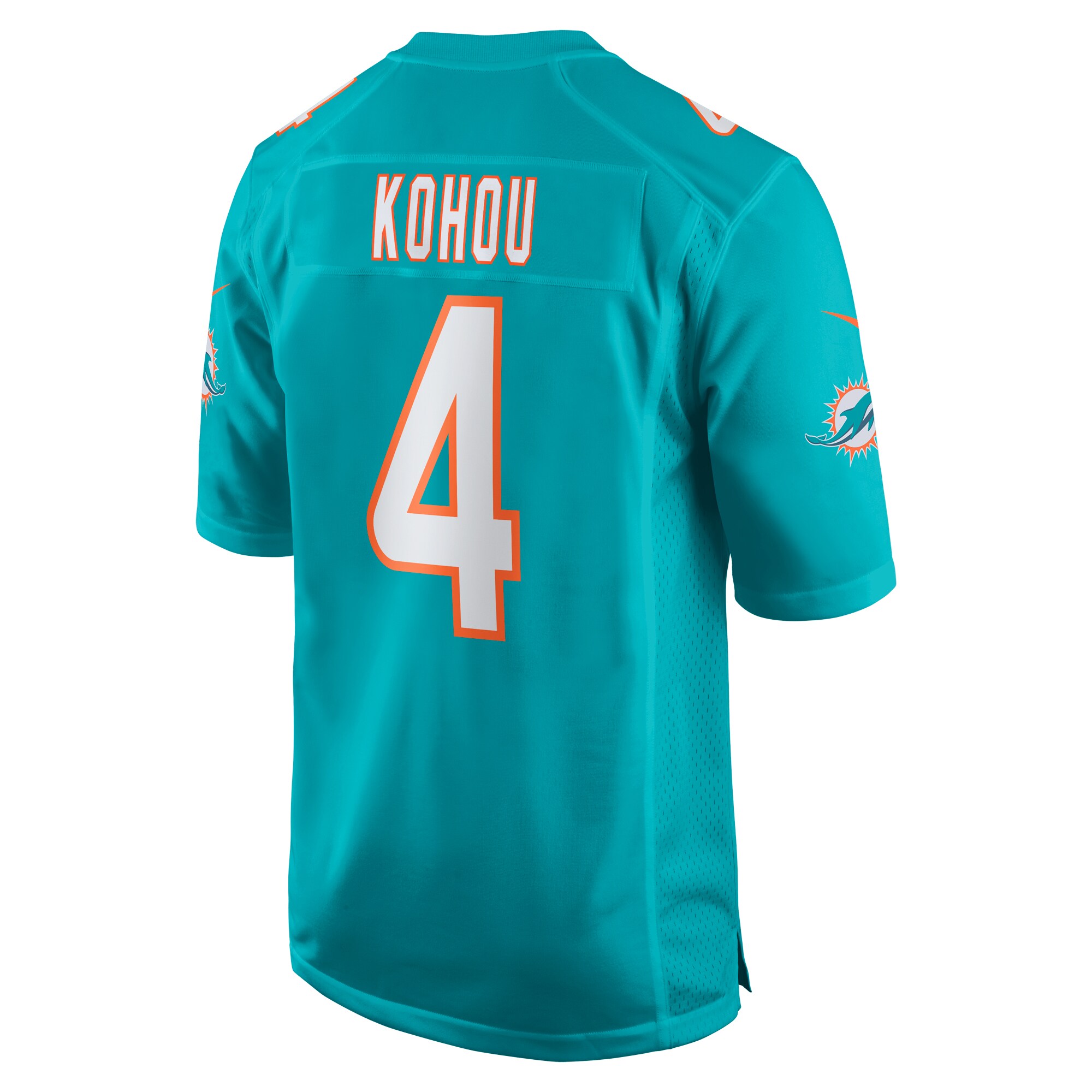 Miami Dolphins Kader Kohou Aqua Game Player NFL Jersey Men's