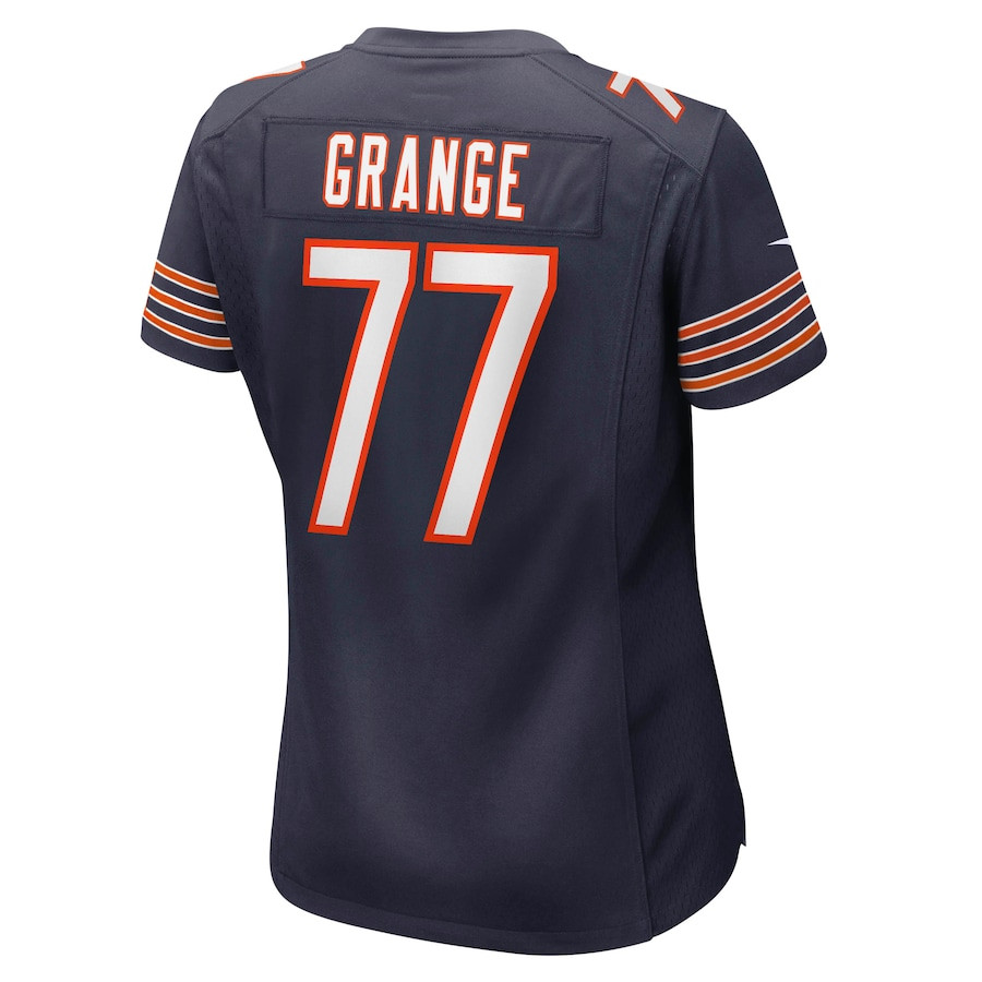 Red Grange 77 Chicago Bears Retired Navy NFL Jersey Women's
