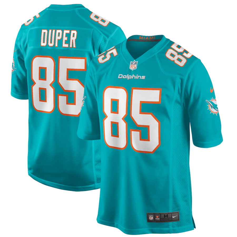 Mark Duper 85 Miami Dolphins Game Retired Aqua NFL Jersey Men's