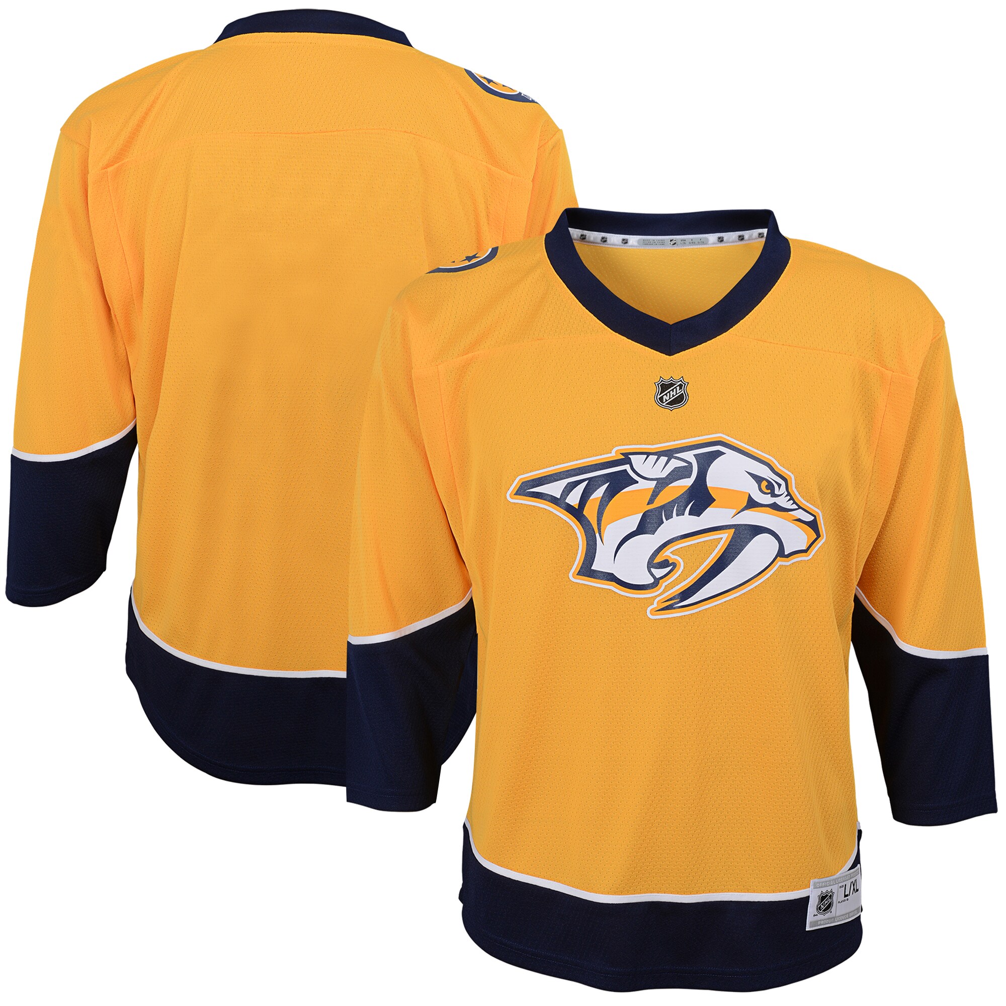 Nashville Predators Gold Home NHL Jersey Youth