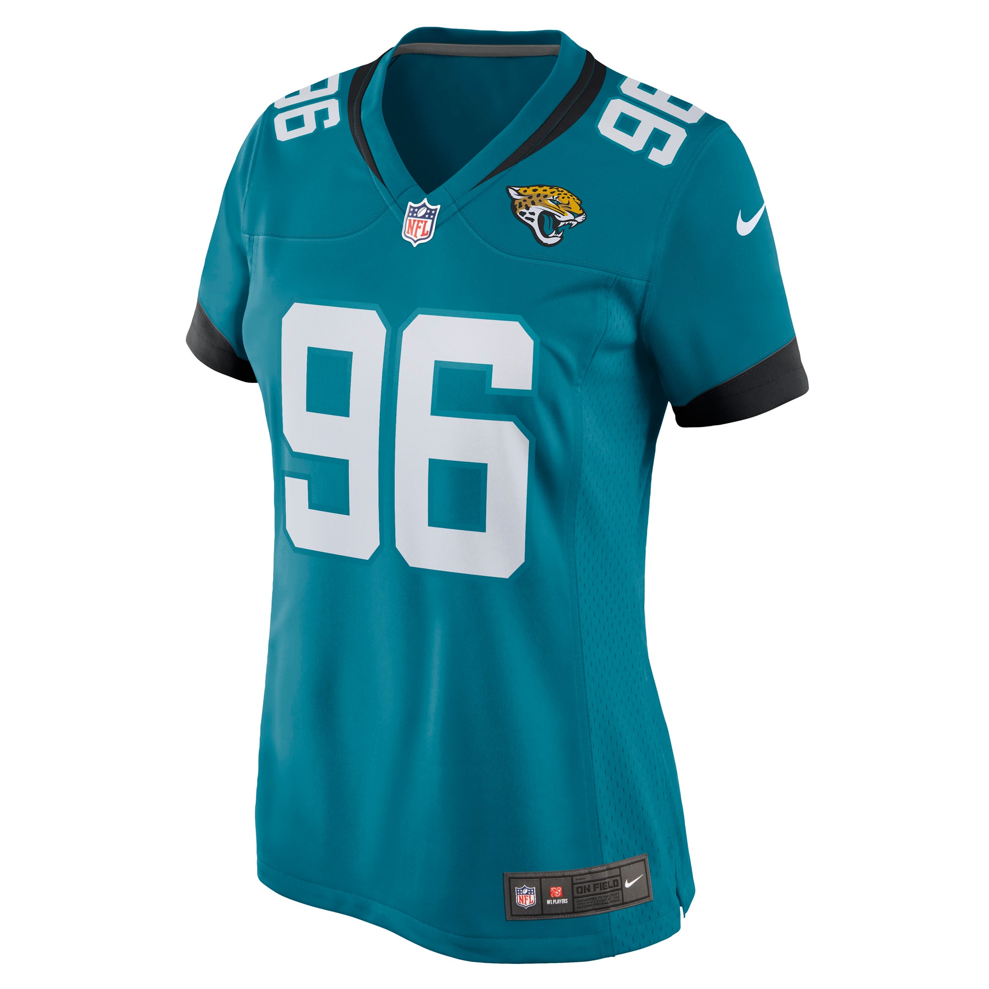 Jacksonville Jaguars Adam Gotsis Teal Game NFL Jersey Women's