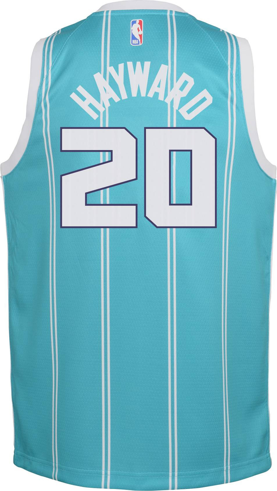 Jorda Charlotte Hornets Gordon Hayward 20 Teal Dri-fit Swingman NBA Jersey Youth