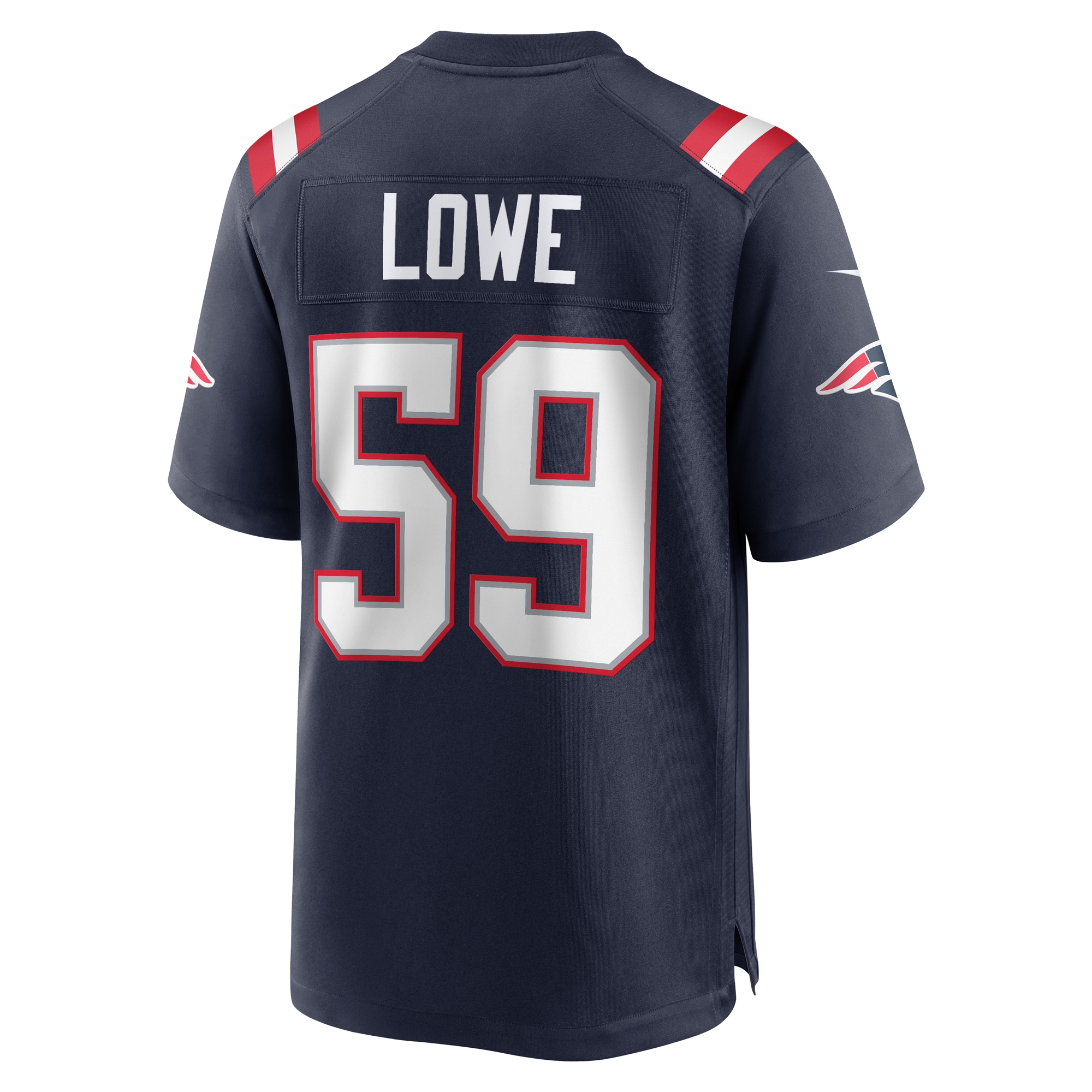 New England Patriots Vederian Lowe Navy Team Game NFL Jersey Men's