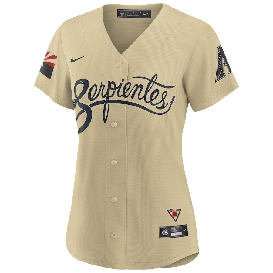 Randy Johnson 51 Arizona Diamondbacks City Connect Player Sand MLB Jersey Women's