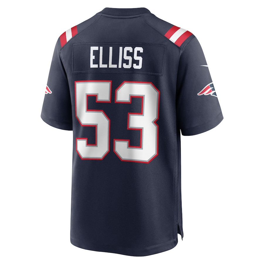 Christian Elliss 53 New England Patriots Team Game Navy NFL Jersey Men's