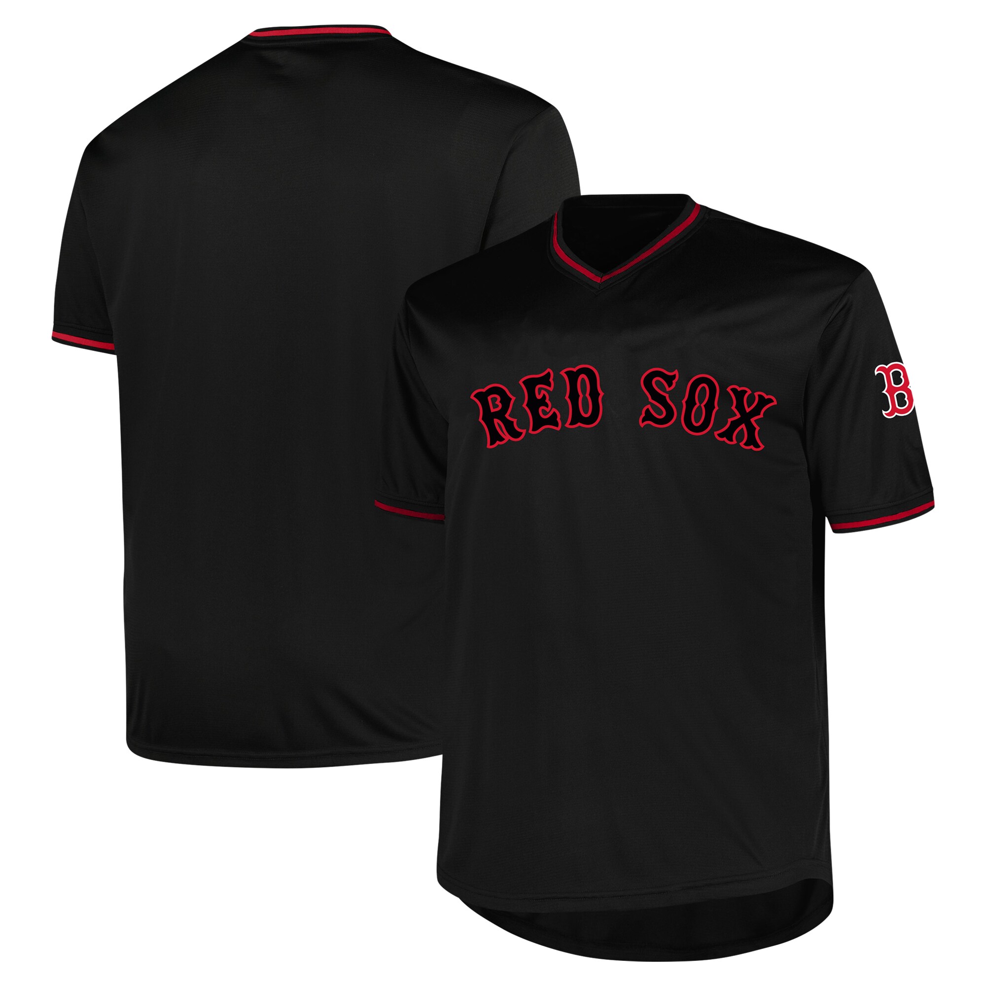 Boston Red Sox Profile Black Big Tall Pop Fashion MLB Jersey Men's
