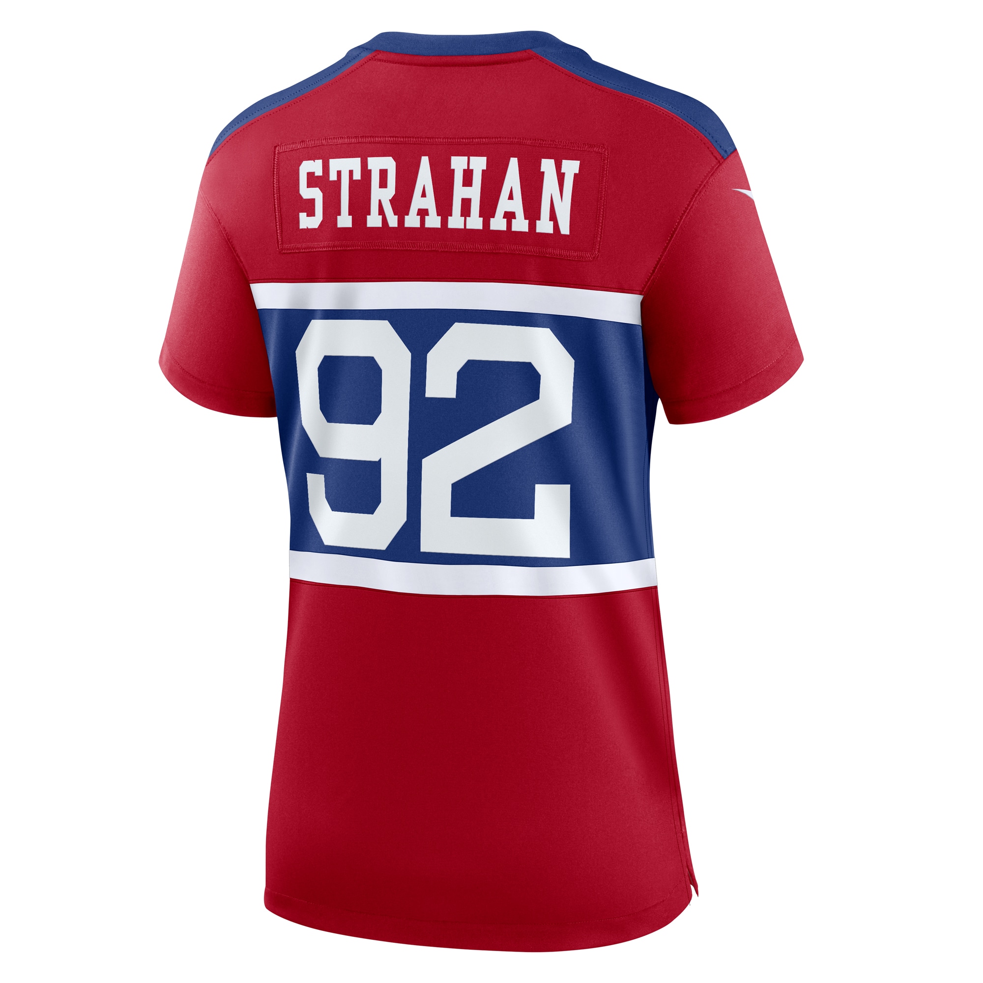 New York Giants Michael Strahan Century Red Alternate Retired Player Game NFL Jersey Women's