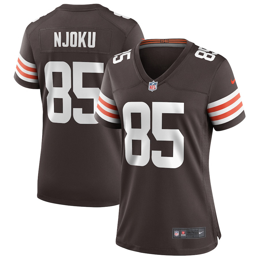 David Njoku 85 Cleveland Browns Game Brown NFL Jersey Women's
